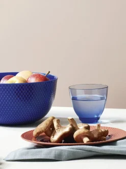 Tallerkener<Lyngby Porcelæn Rhombe Frokosttallerken Ø23 cm terracotta porcelæn