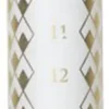 Lys & Lysestager<Lyngby Porcelæn Rhombe Kalenderlys Ø2. 5 cm hvid