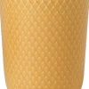 Kopper & Krus<Lyngby Porcelæn Rhombe Krus 33 cl gul porcelæn