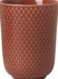 Kopper & Krus<Lyngby Porcelæn Rhombe Krus 33 cl terracotta porcelæn