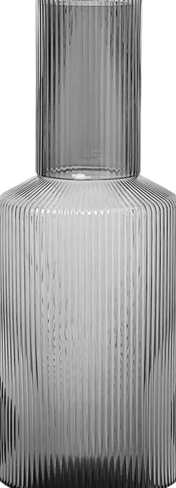 Karafler & Kander<Ferm Living Ripple Lid - Smoked Grey