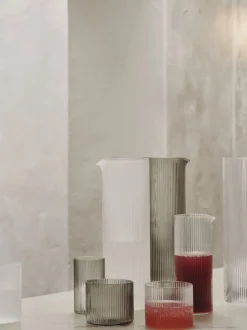 Karafler & Kander<Ferm Living Ripple Milk Jug - Clear
