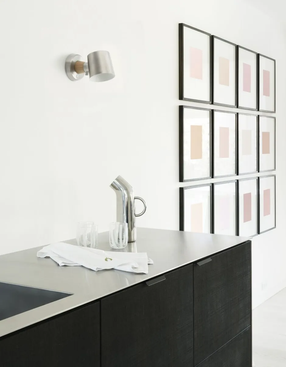 Væglamper<Normann Copenhagen Rise Wall Lamp Hardwired EU - Stainless Steel