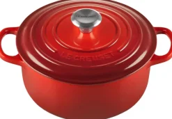 Gryder & Pander<Le Creuset Rund 20 cm Støbejerngryde Cerise