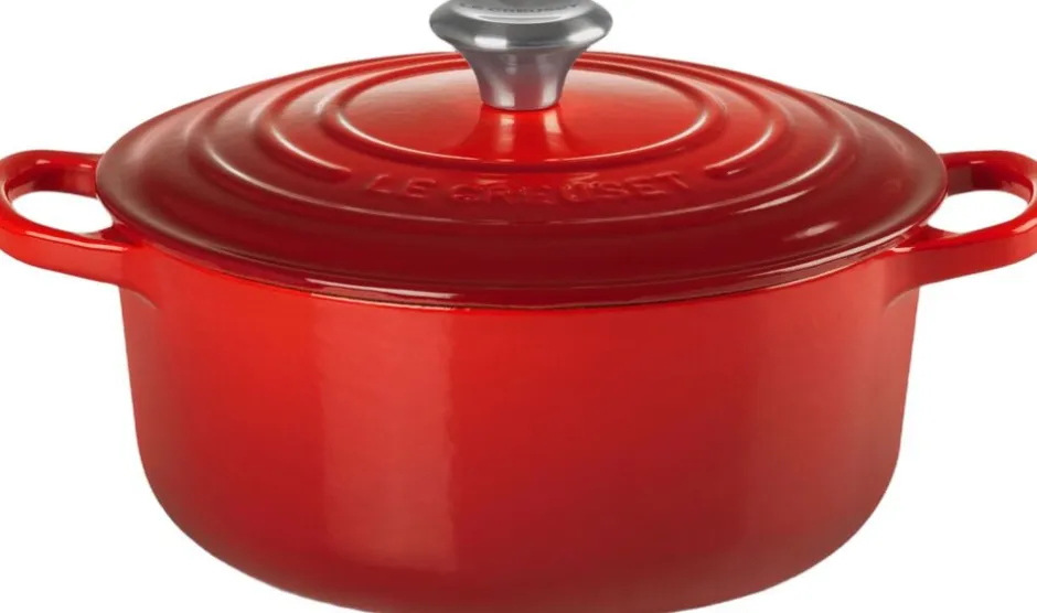 Gryder & Pander<Le Creuset Rund 20 cm Støbejerngryde Cerise