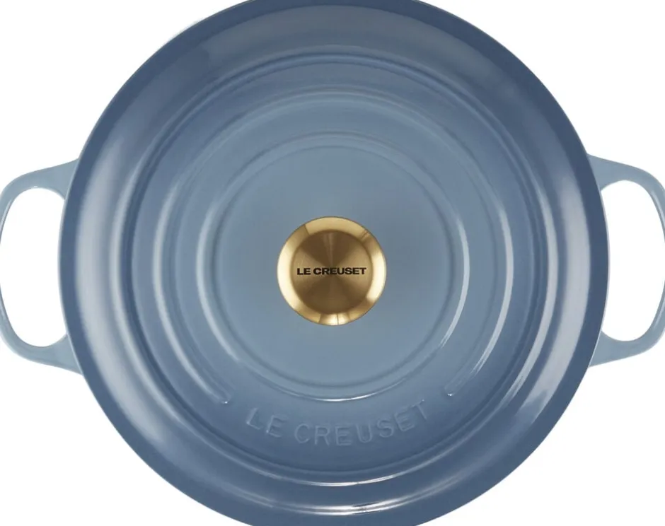Gryder & Pander<Le Creuset Rund Gryde 28 Chambray