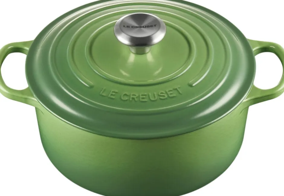 Gryder & Pander<Le Creuset Rund støbejernsgryde 4,2L Bamboo Green