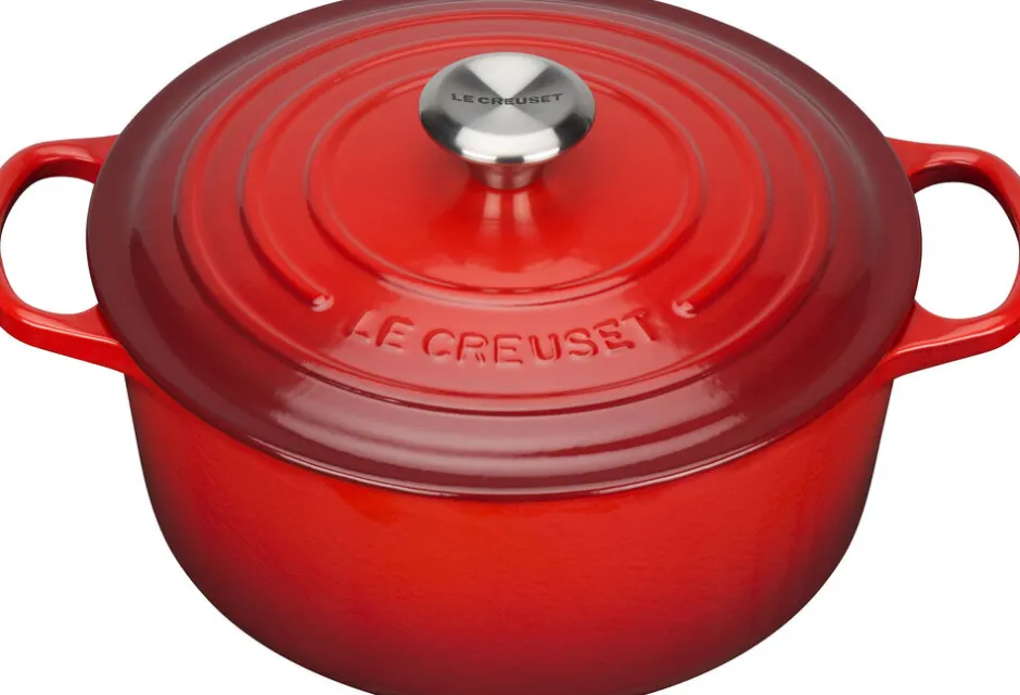 Gryder & Pander<Le Creuset Rund støbejernsgryde 5,3L Cerise