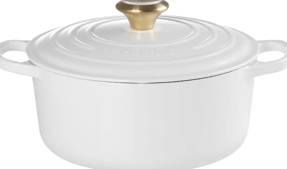 Gryder & Pander<Le Creuset Rund støbejernsgryde 4,2L White