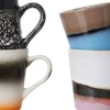 Kopper & Krus<HK Living 70s ceramics espresso mugs funky set of 4