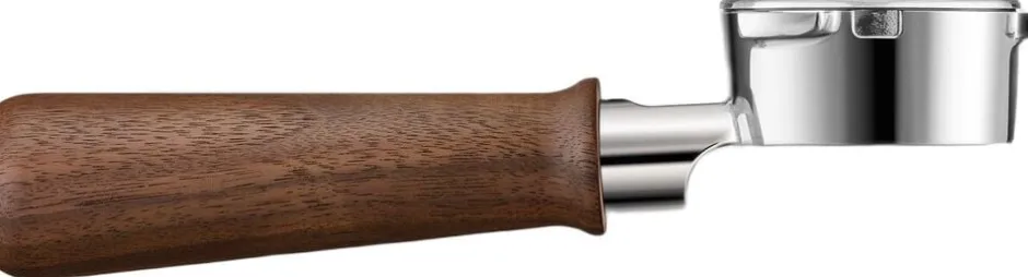 Kaffe & Te<SAGE SEA204WLW Naked Portafilter 54mm Walnut