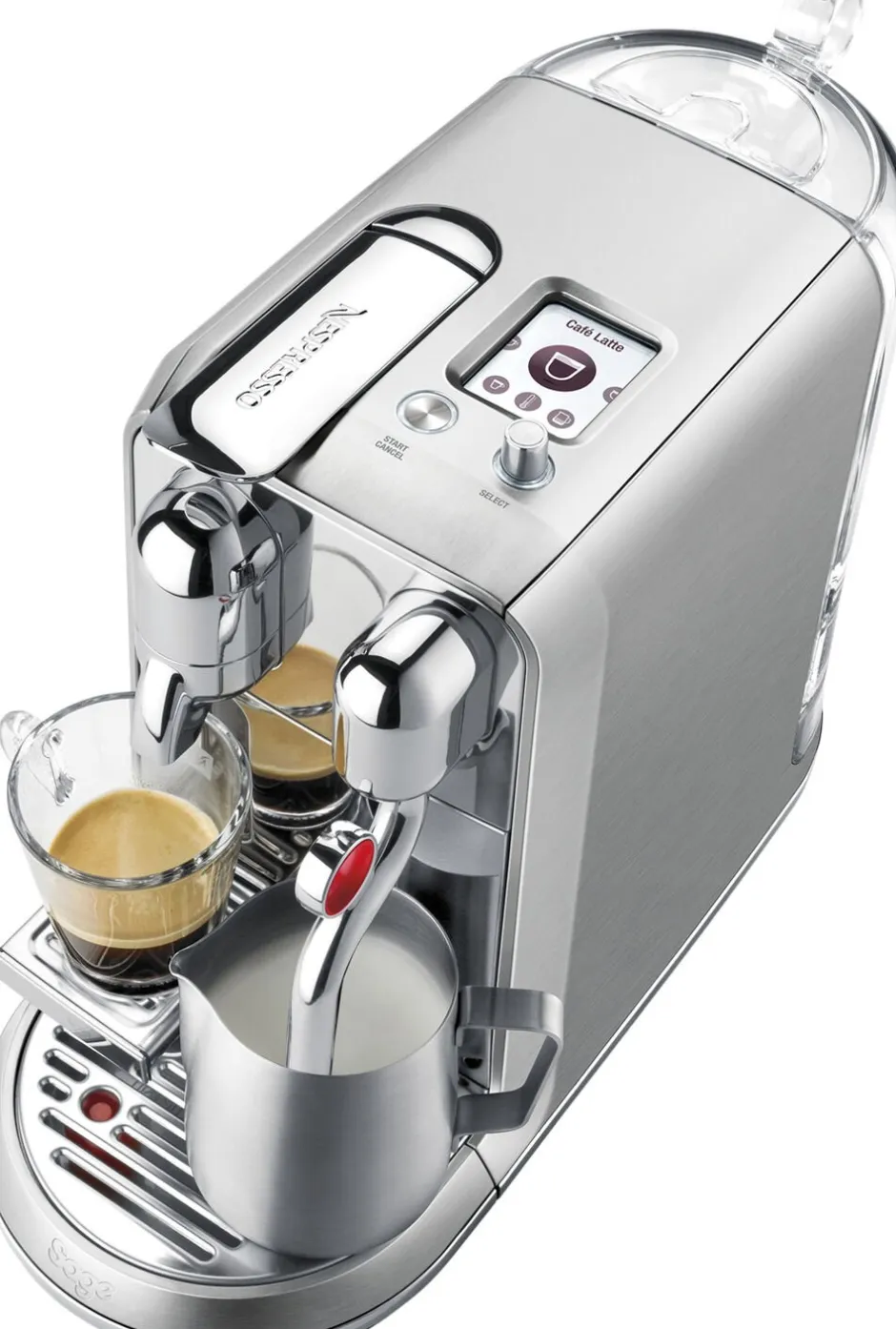 Kaffe & Te<Nespresso SAGE SNE 800 BSS KAPSELMASKINE The Creatista Plus - Brushed
