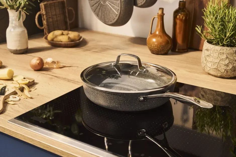 Gryder & Pander<Ballarini Salina Ceramic Sautepande Med låg, 28 cm, Aluminium, Titaniu