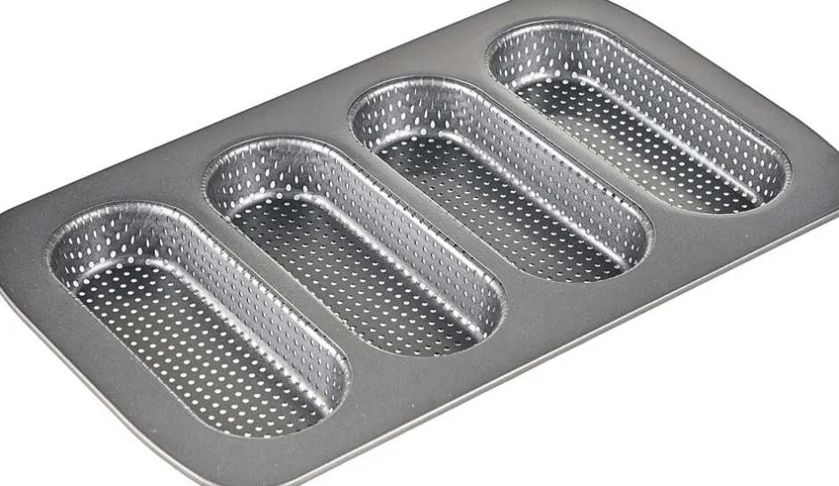 Bageartikler<Blomsterberg Sandwichform 35x21x3 carbon stål