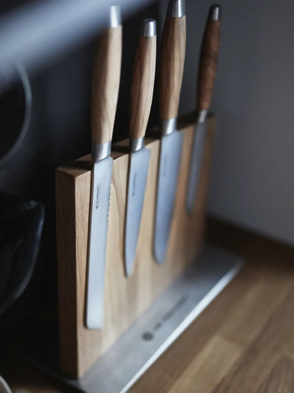 Køkkenknive & Sakse<Le Creuset Santoku kniv m/ oliventræsskaft 13cm