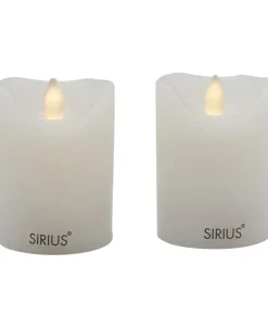 Lys & Lysestager<Sirius Sara Mini 2pcs set, White, w/Sensor