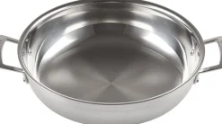 Gryder & Pander<Le Creuset Sautergryde m/ låg 3-ply rustfrit stål