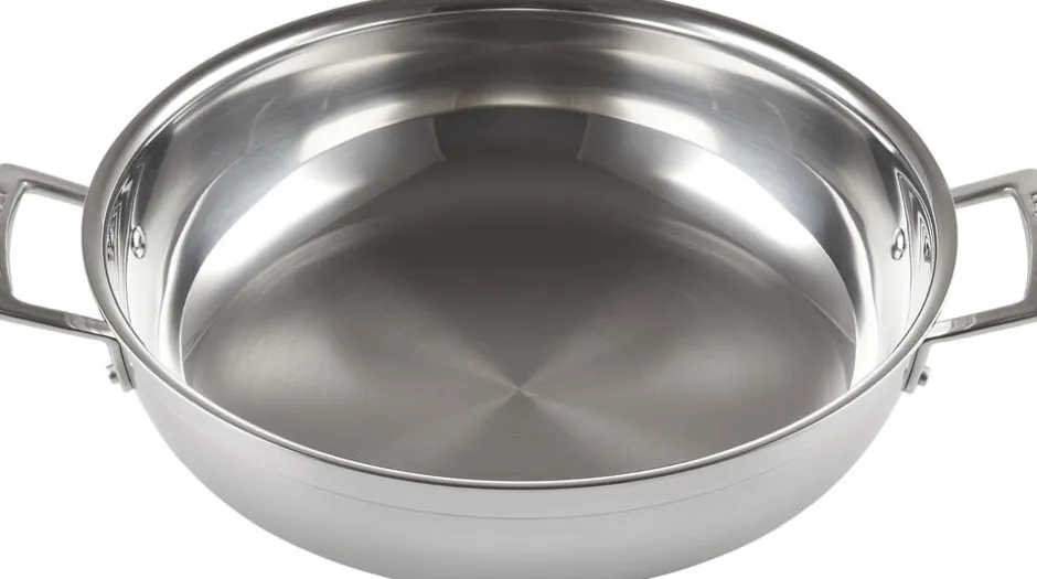 Gryder & Pander<Le Creuset Sautergryde m/ låg 3-ply rustfrit stål
