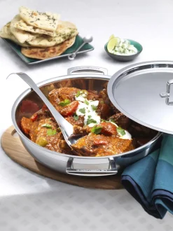 Gryder & Pander<Le Creuset Sautergryde m/ låg 3-ply rustfrit stål