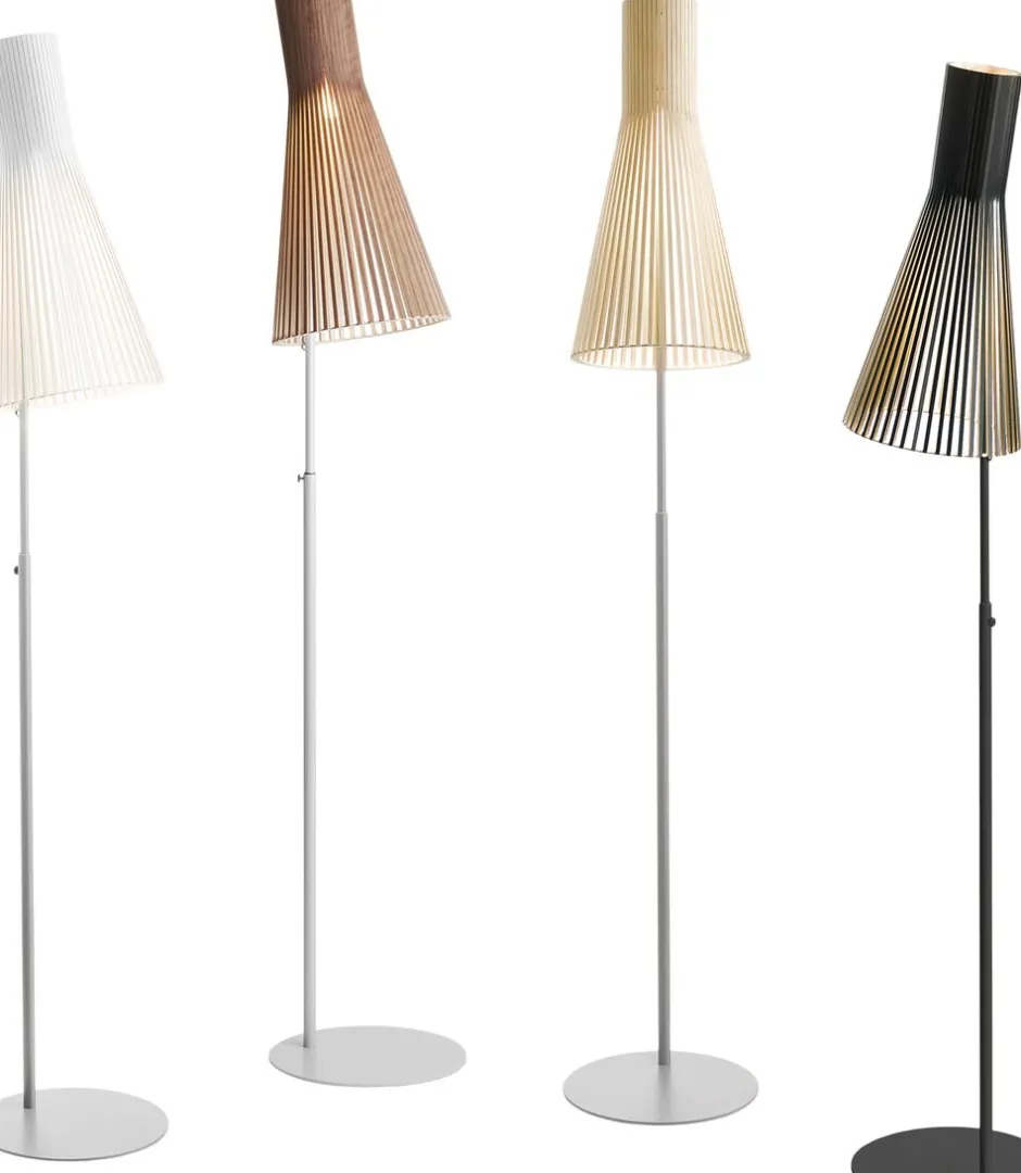 Gulvlamper<Secto Floor lamp Valnød