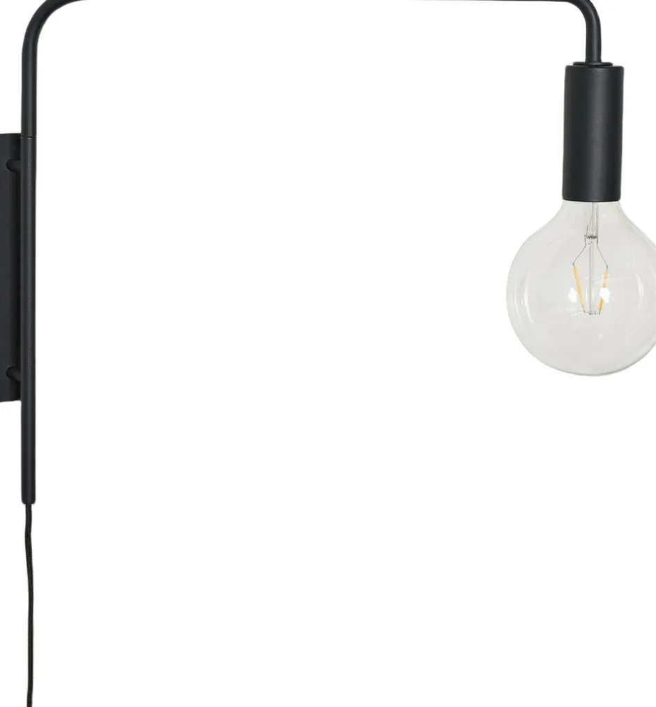 Væglamper<Hübsch Serendipity Væglampe Black