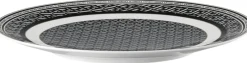 Bageartikler<Versace Service Plate 33cm, Signature Black, La Greca
