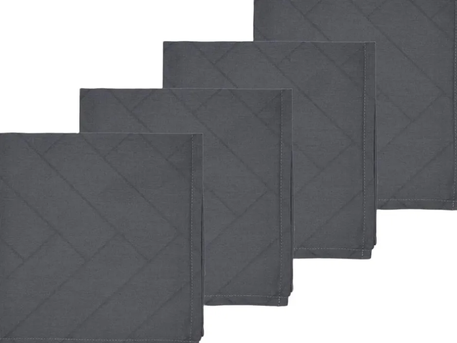 Tekstiler Til Borddækning<Södahl Serviet Tiles Damask Ash 4 stk