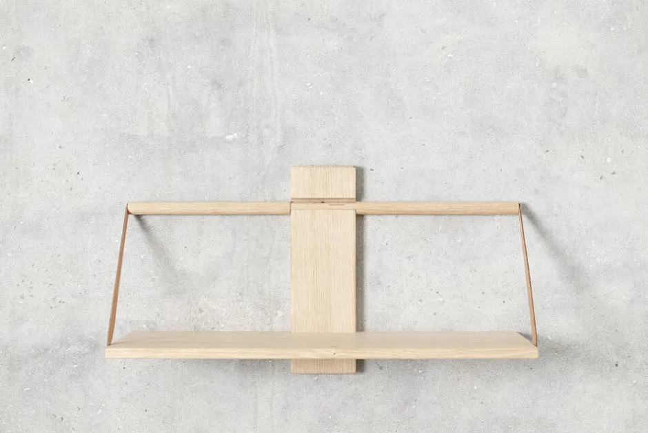 Møbler<Andersen - Furniture Shelf Wood Wall - Large 60x25xH32 cm