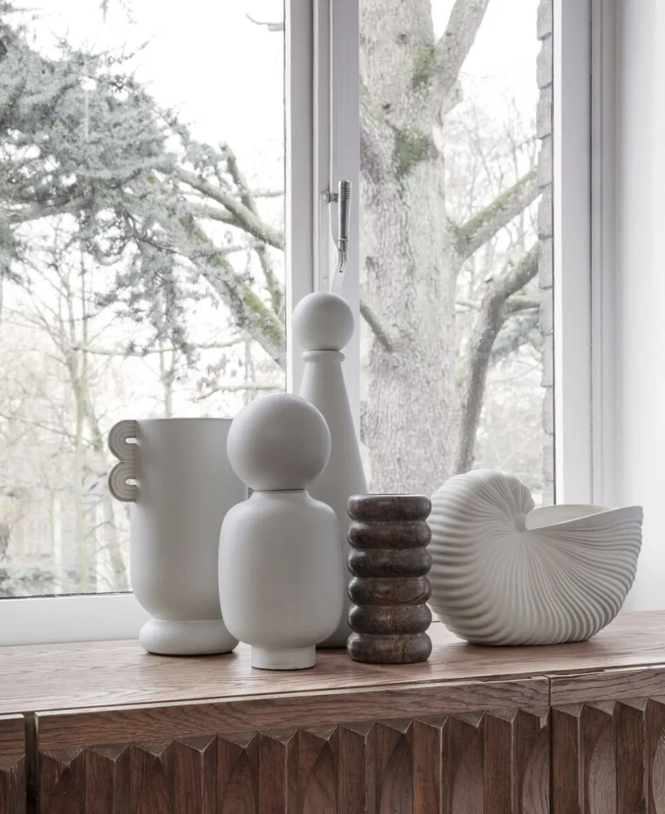 Vaser & Urtepotteskjulere<Ferm Living Shell Pot - Off-White