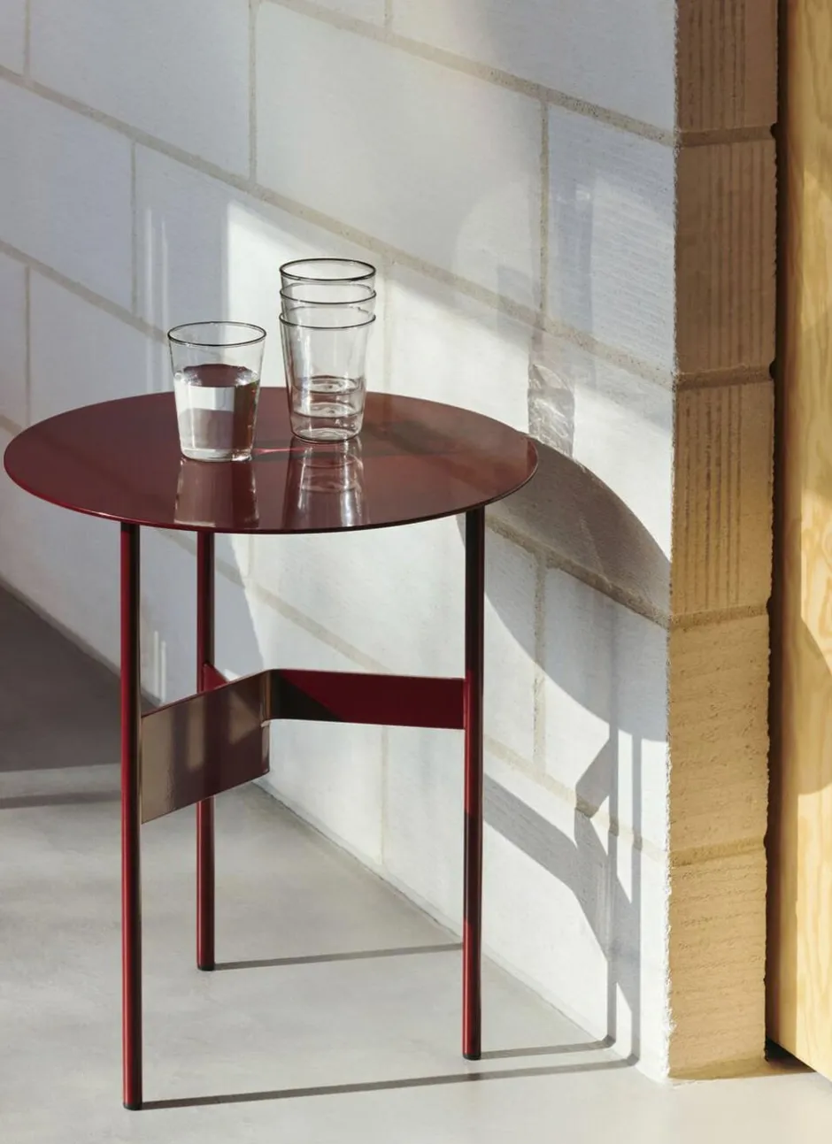 Møbler<Hay Shim Coffee Table-Ø45 x H51-Bordeau