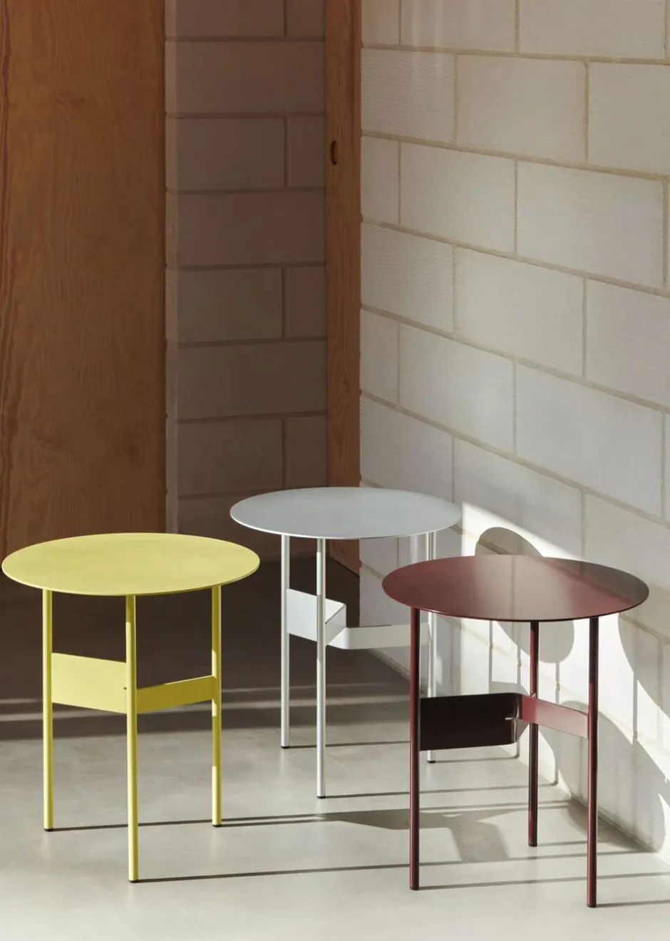 Møbler<Hay Shim Coffee Table-Ø45 x H51-Bordeau