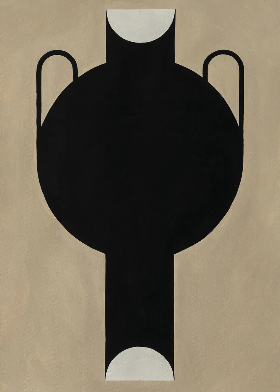 Plakater & Rammer<Poster & Frame Silhouette Of A Vase 07 Brun