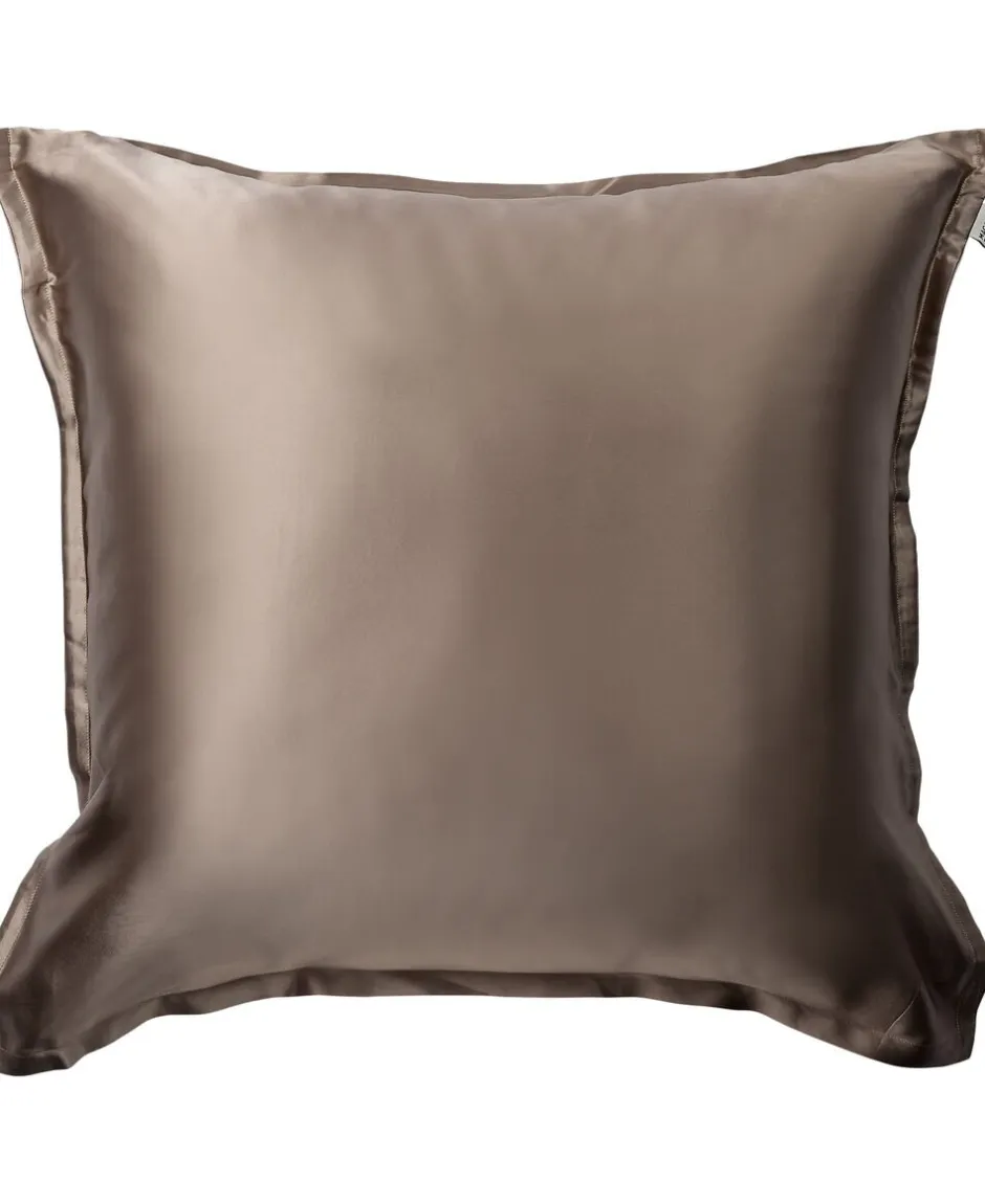 Sengetøj & Lagner<Magasin du Nord Collection Silke pudebetræk med lynlås, 100 % morbærsilke, 60x63 cm, mørk beige