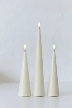 Lys & Lysestager<Sirius Sille Kegle Ø4,8x17cm