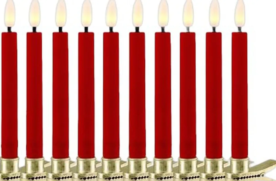 Juletræspynt<Sirius Sille Voks Juletræslys 10 stk