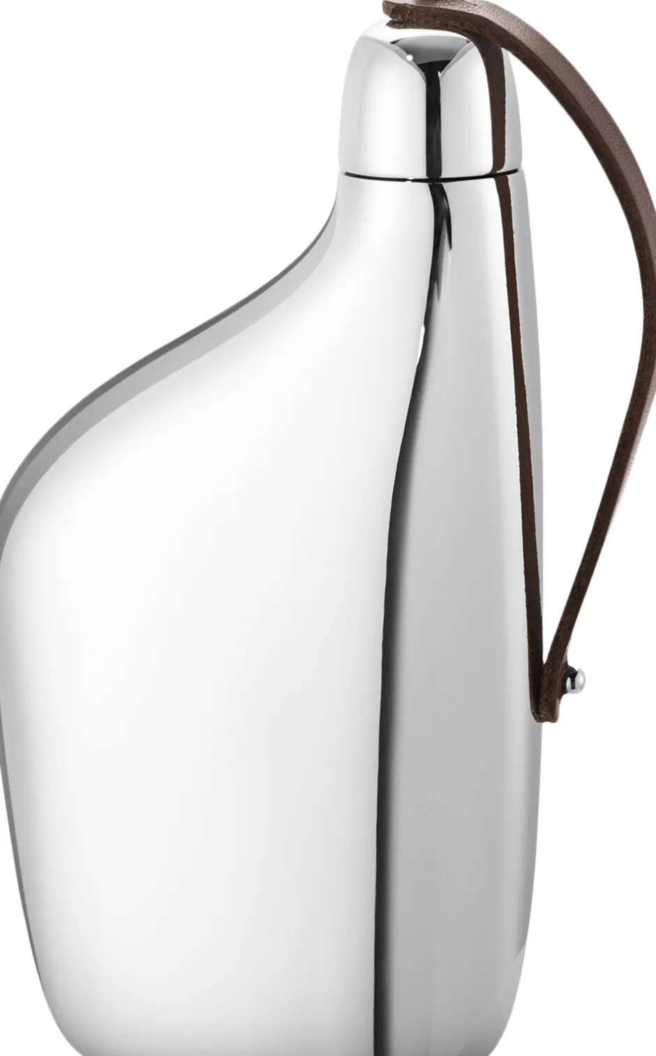Karafler & Kander<Georg Jensen SKY HIP FLASK STAINLESS STEEL