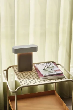 Bordlamper<Hübsch Sleek Table Lamp Brown/light grey