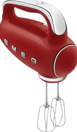 Køkkenmaskiner<SMEG HMF01RDEU håndmixere creme
