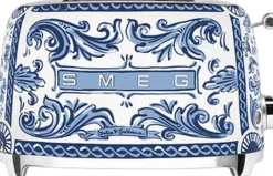 Køkkenmaskiner<SMEG TSF01DGBEU Dolce & Gabbana Toaster til 2 skiver