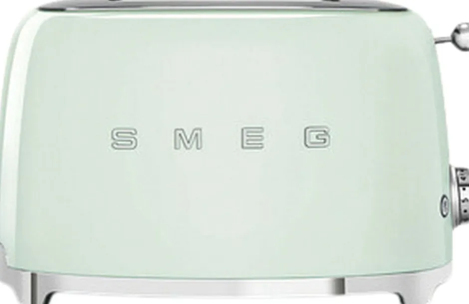 Køkkenmaskiner<SMEG TSF01PBEU brødrister 2 Skiver Pastel green