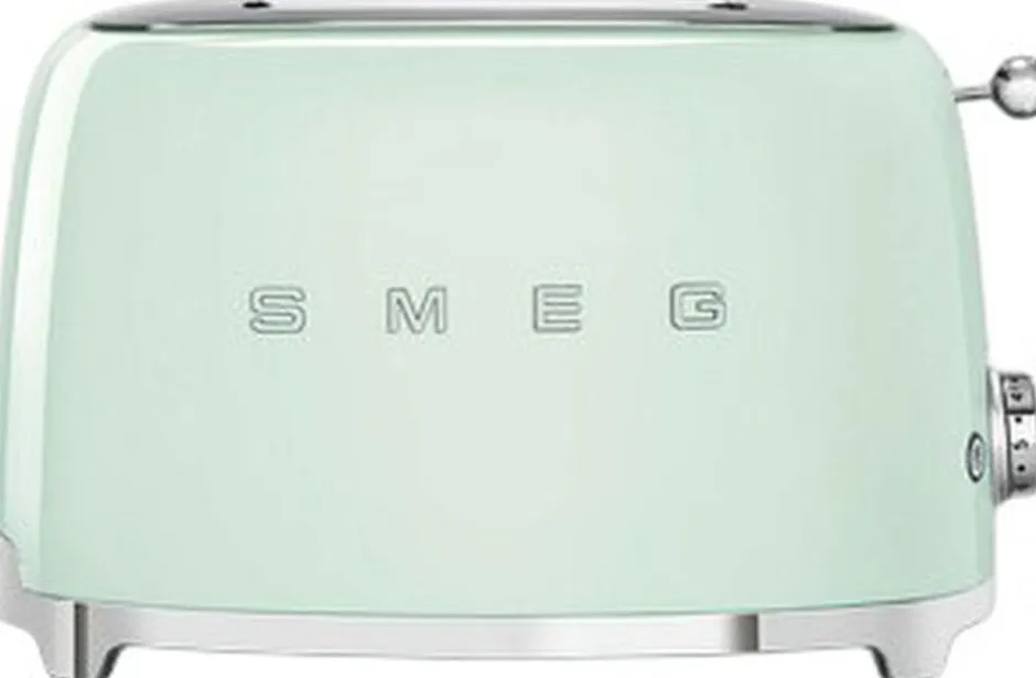 Køkkenmaskiner<SMEG TSF01PBEU brødrister 2 Skiver Pastel green