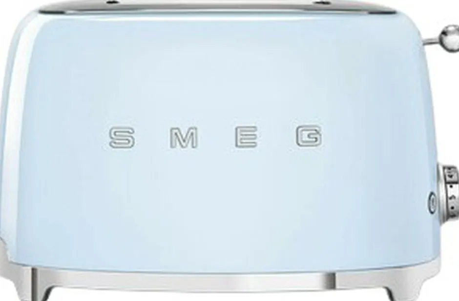 Køkkenmaskiner<SMEG TSF01PBEU brødrister 2 Skiver Pastel blue