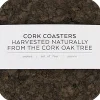 Tilbehør Til Bordet<LIGA Smoked Cork Firkantet Glasbrik Sæt