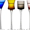 Glas<Lyngby Glas Snapseglas London 18 cm 6 stk. Assorterede