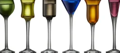 Glas<Lyngby Glas Snapseglas p/fod 6 ass.