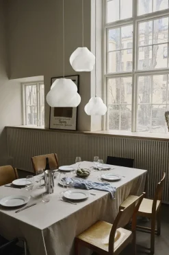 Pendler<Crème Atelier Soft serve pendant White/chrome