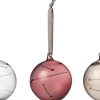 Juletræspynt<Iittala Sol glaskugler 8 cm 3-pak klar-calluna-linen