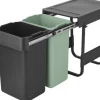 Skraldespande<Brabantia Sort&Go Indbygningsmodul, 2x15L