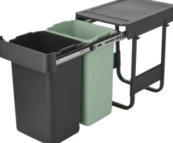 Skraldespande<Brabantia Sort&Go Indbygningsmodul, 2x15L