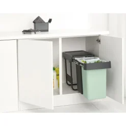 Skraldespande<Brabantia Sort&Go Indbygningsmodul, 2x15L